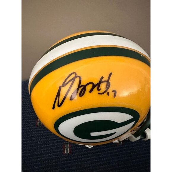 Davante Adams signed autographed Green Bay Packers Mini Helmet Beckett Witness - Picture 2 of 6